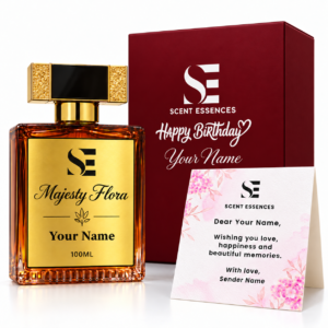 Personalized Name Perfume Gift Set – Custom Bottle, Box & Card